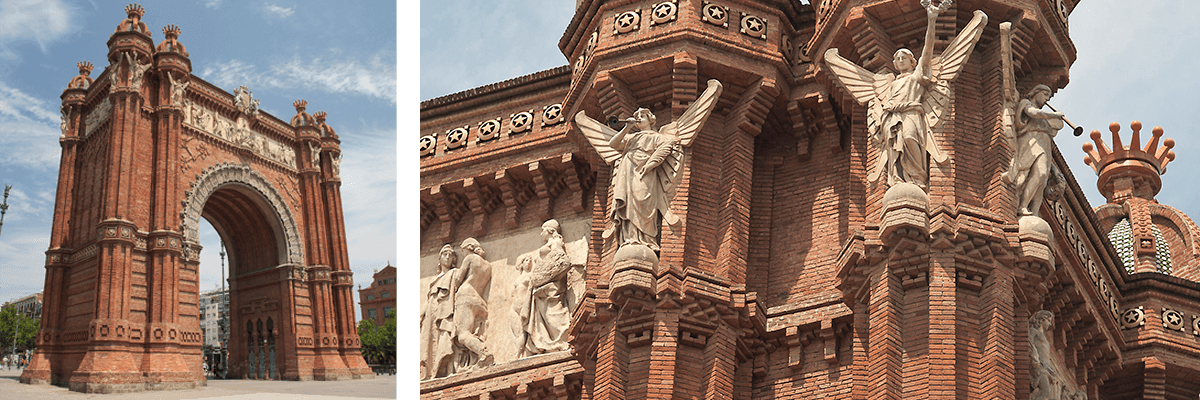 Arc de Triomf - city of Barcelona in Catalonia, Spain