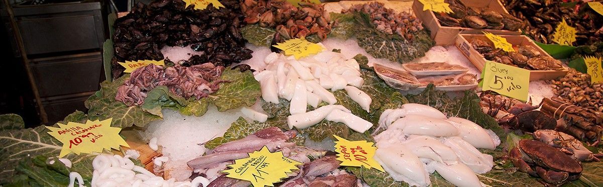 La Boqueria Market (Las Ramblas Market) in Barcelona