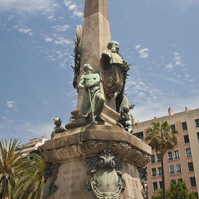 Monument A Rius I Taulet Barcelona Spain